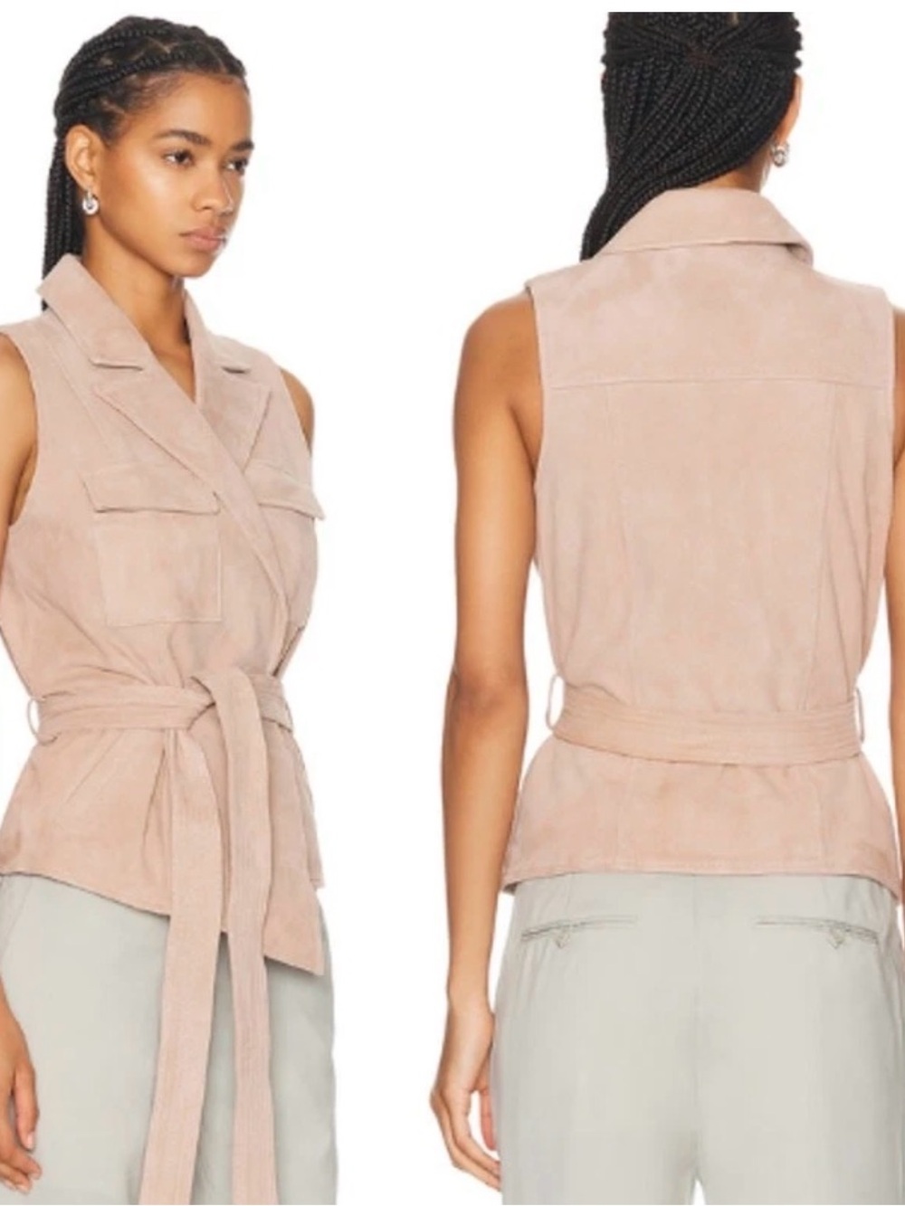 L'AGENCE Mauve Pink Lined Women's Jacket - Picture 2 of 5